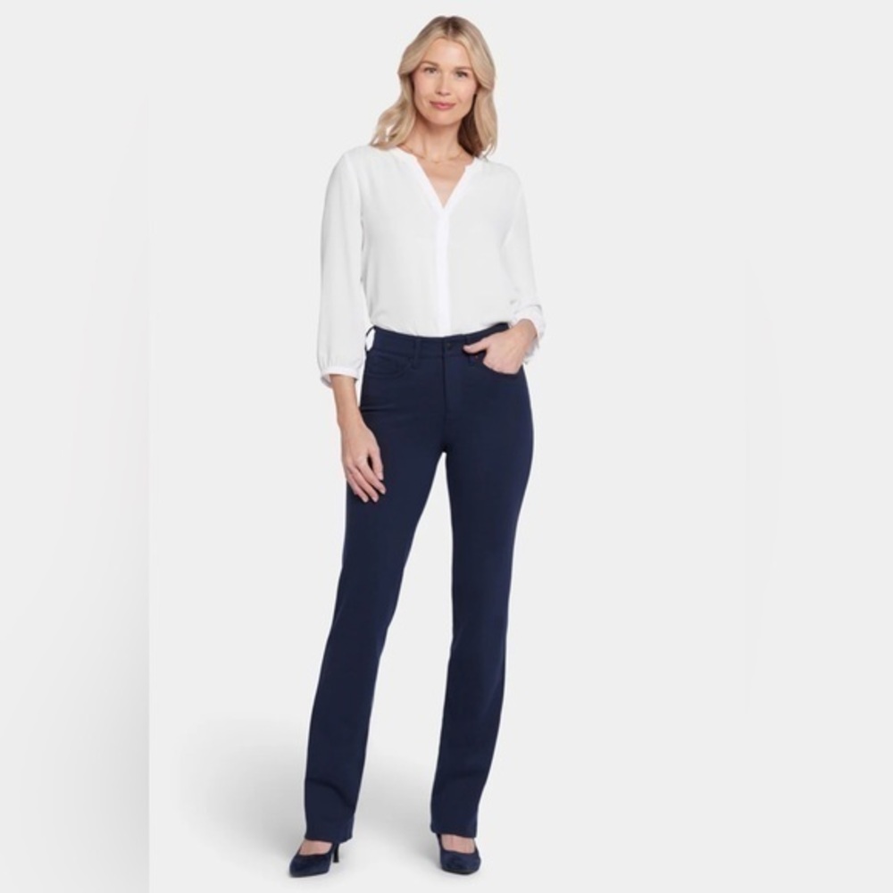 NYDJ Straight Leg Dress Pants in Navy Blue